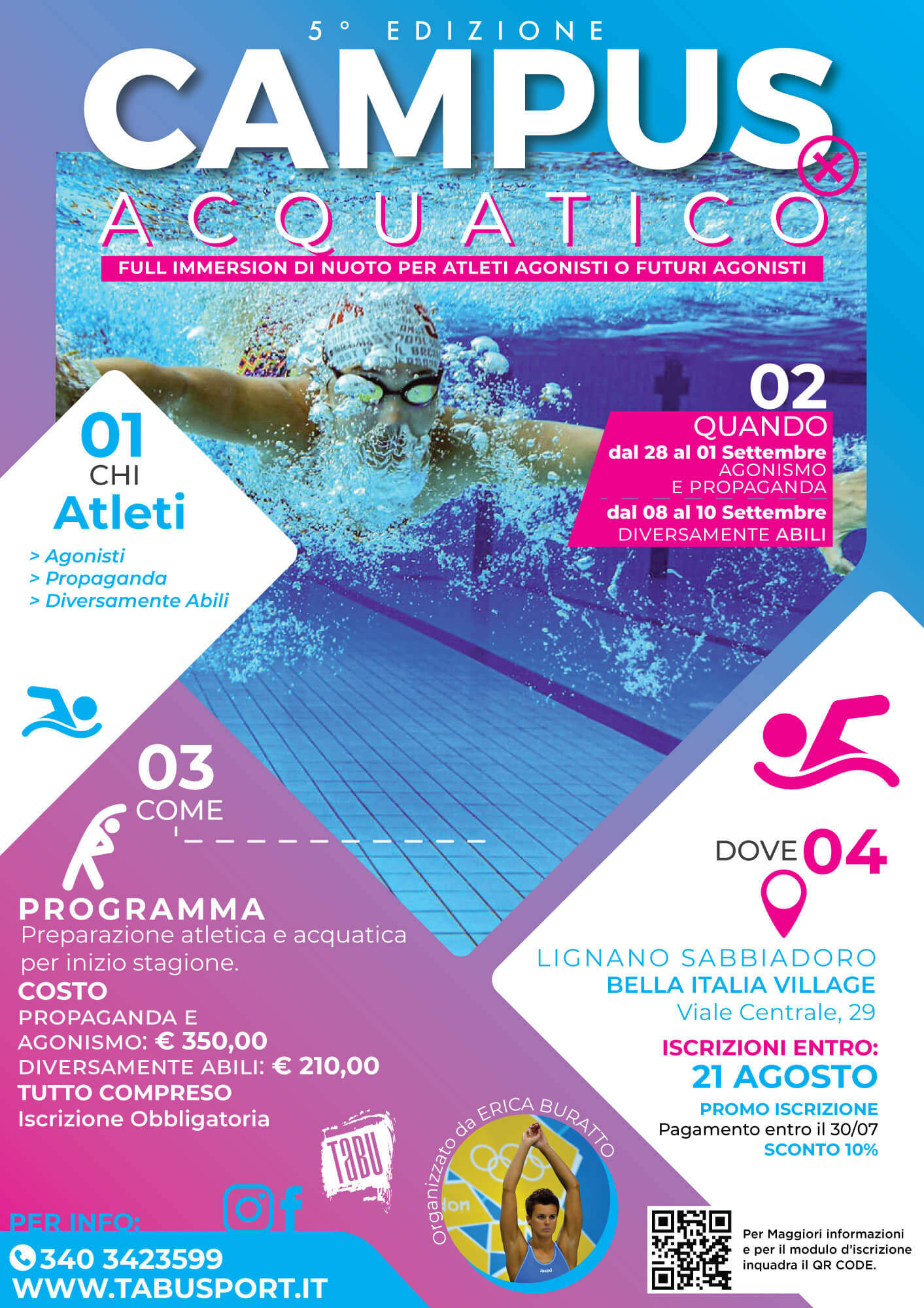 CAMPUS ACQUATICO 2023 a Lignano Sabbiadoro