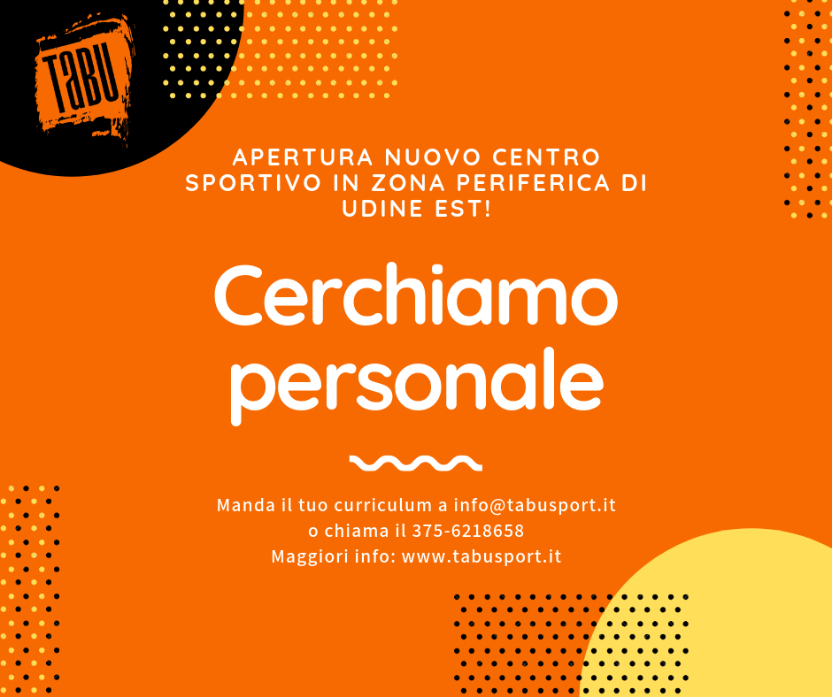 Cerchiamo personale TABU